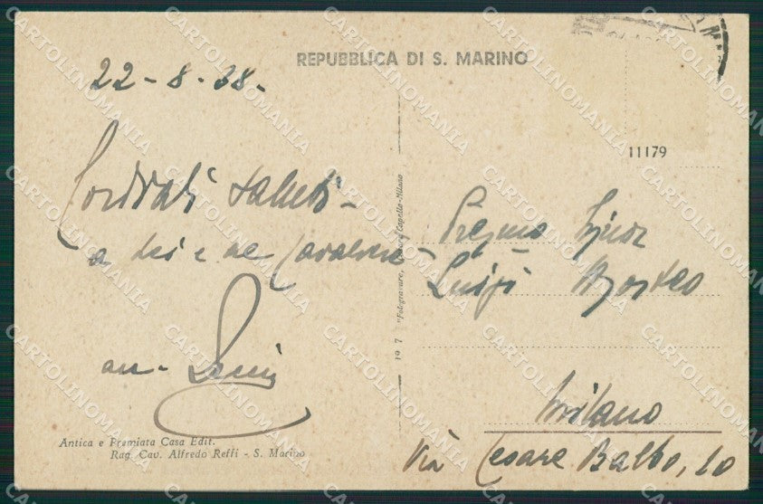 San Marino cartolina MQ5369 – retro