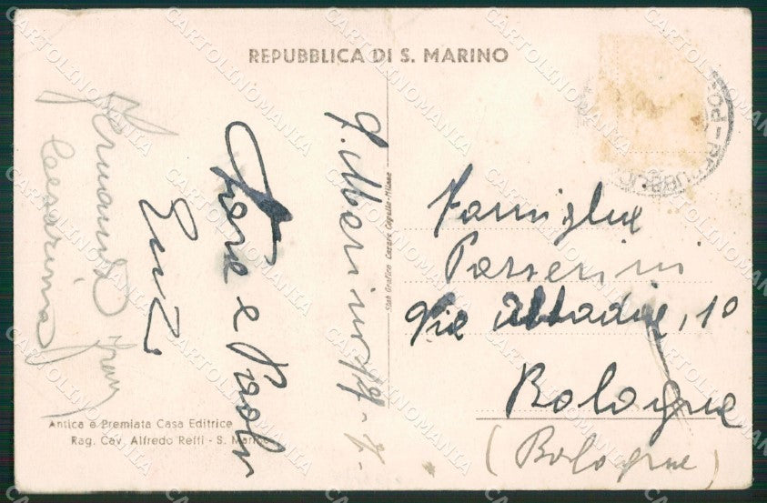 San Marino PIEGHE cartolina MQ5371 – retro