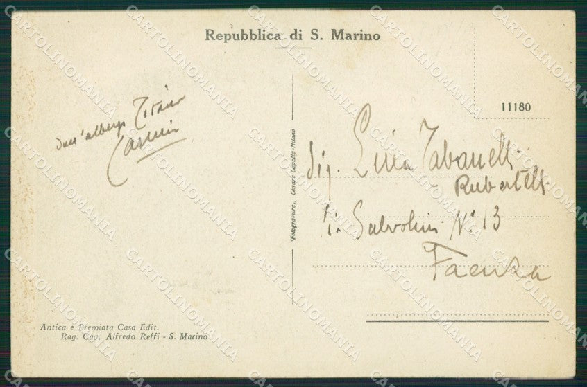 San Marino cartolina MQ5372 – retro