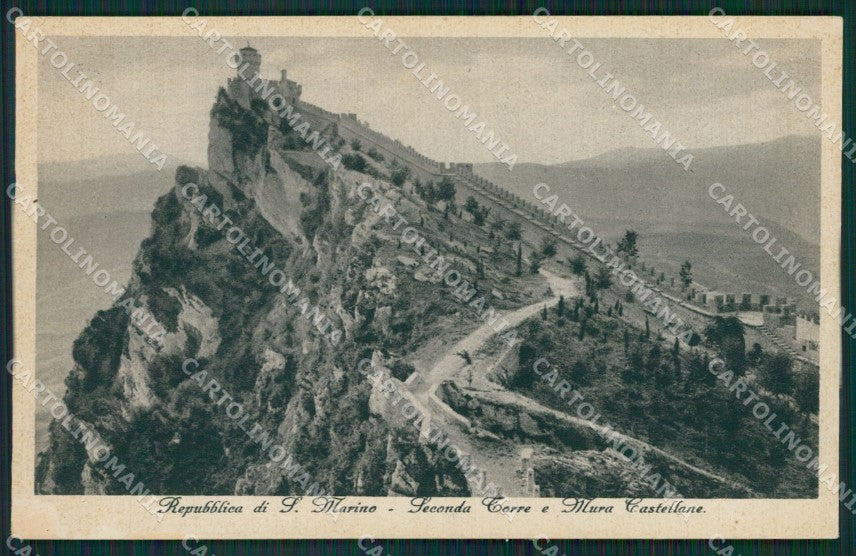 San Marino Mura Castellane cartolina MQ5386 – fronte