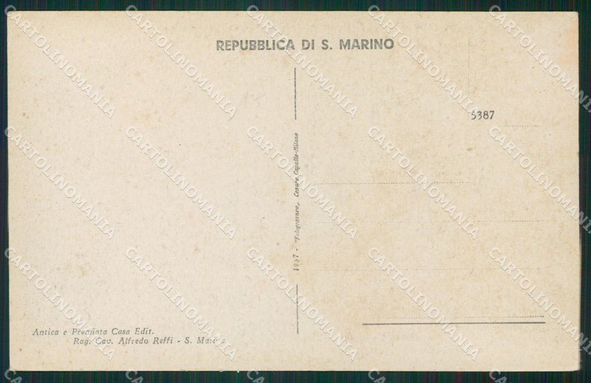 San Marino Mura Castellane cartolina MQ5386 – retro