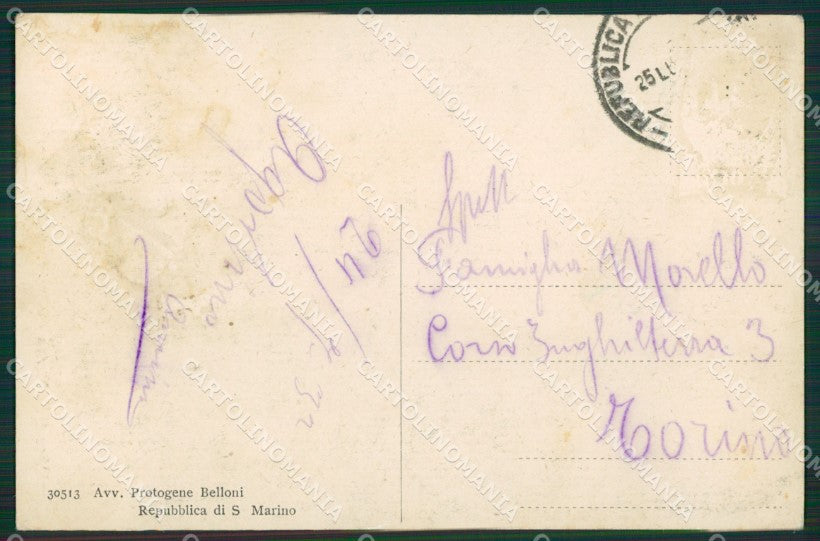 San Marino Palazzo Pubblico cartolina MQ5391 – retro