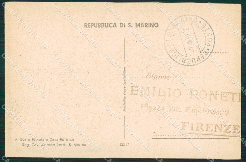 San Marino cartolina MQ5400 – retro