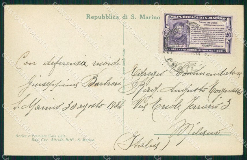 San Marino cartolina MQ5403 – retro