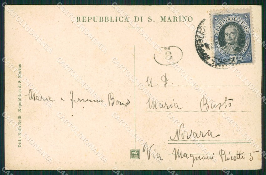 San Marino PIEGA cartolina MQ5414 – retro