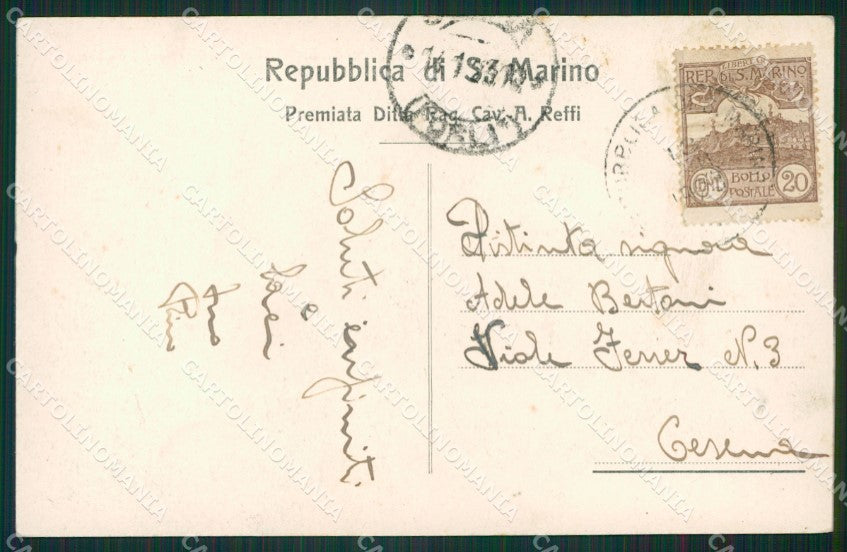 San Marino Convento Cappuccini cartolina MQ5419 – retro