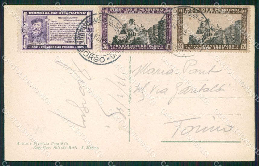 San Marino cartolina MQ5424 – retro