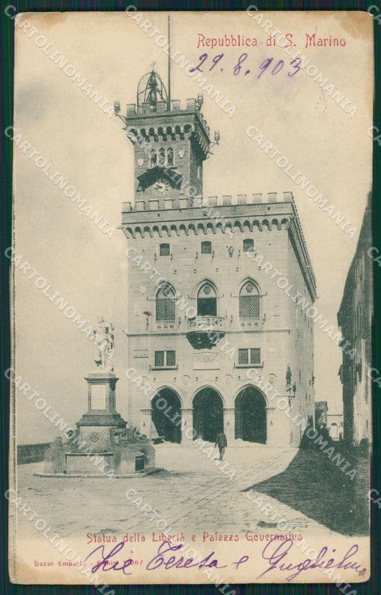San Marino PIEGHINE MACCHIE cartolina MQ5428 – fronte