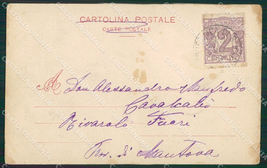 San Marino PIEGHINE MACCHIE cartolina MQ5428 – retro