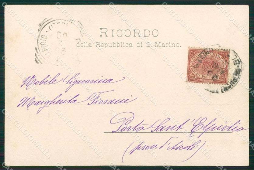 San Marino Cattedrale cartolina MQ5431 – retro