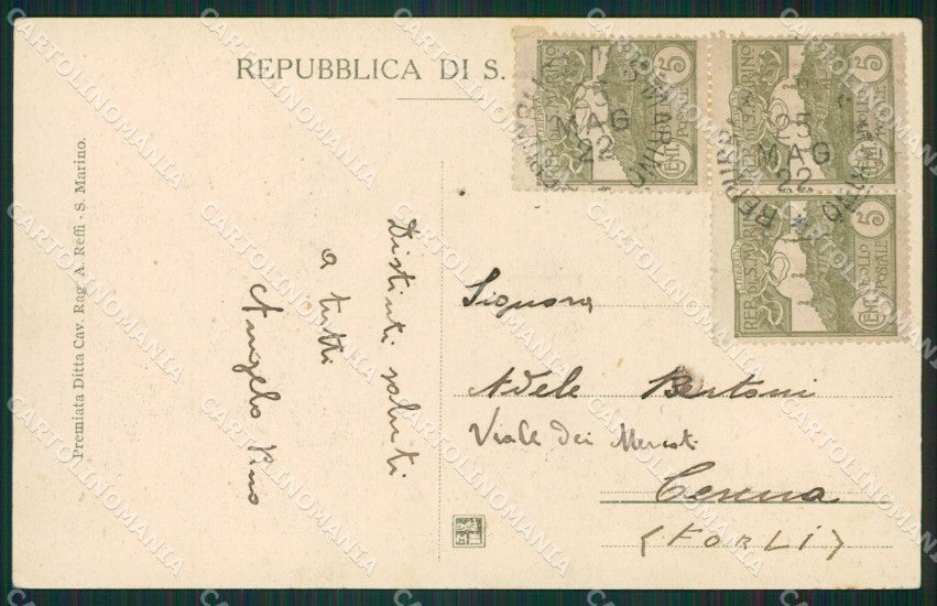 San Marino cartolina MQ5433 – retro