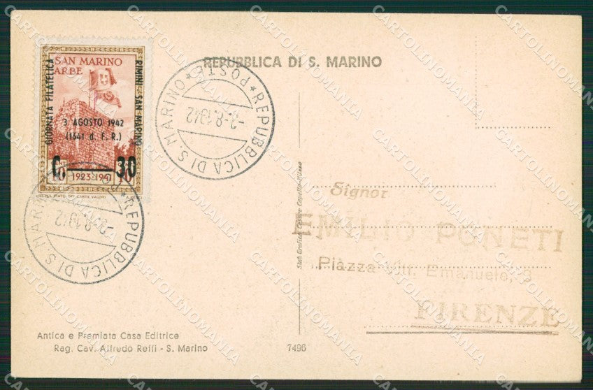 San Marino cartolina MQ5435 – retro