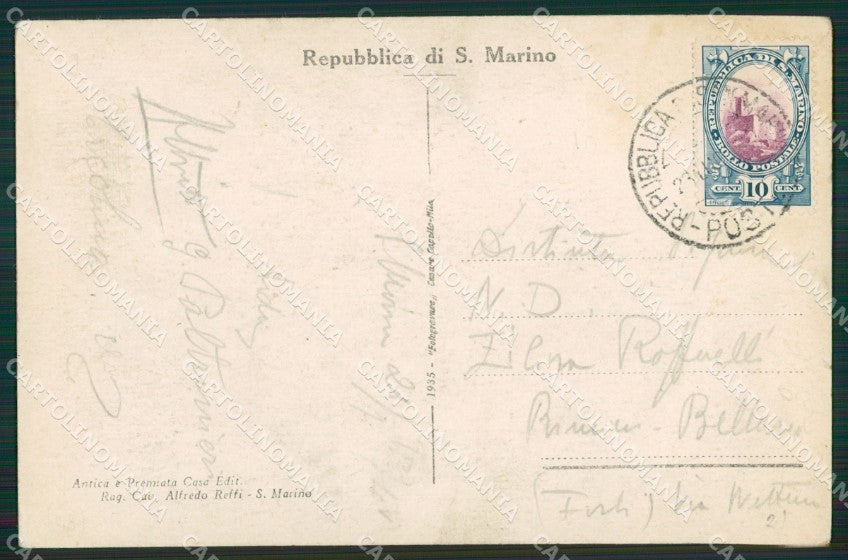 San Marino PIEGA cartolina MQ5436 – retro