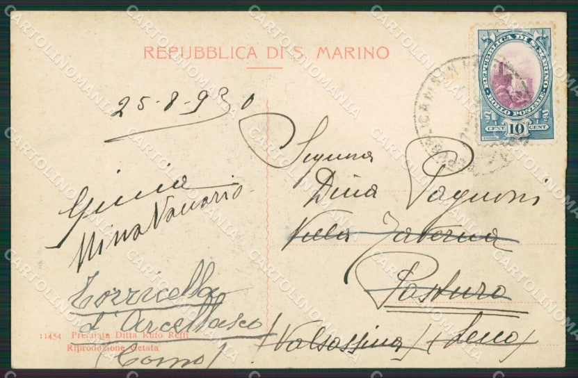 San Marino Palazzo del Governo cartolina MQ5437 – retro