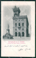 San Marino Palazzo del Governo RIFILATA ABRASA cartolina MQ5439 – fronte