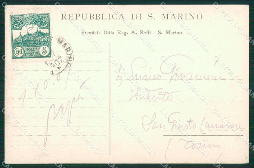 San Marino Alterocca 1614 ? cartolina MQ5441 – retro