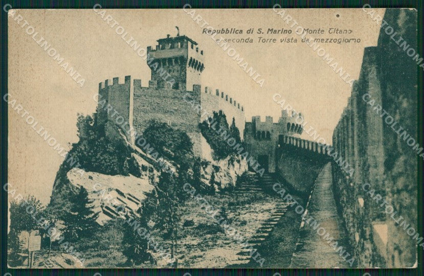 San Marino Monte Titano cartolina MQ5454 – fronte