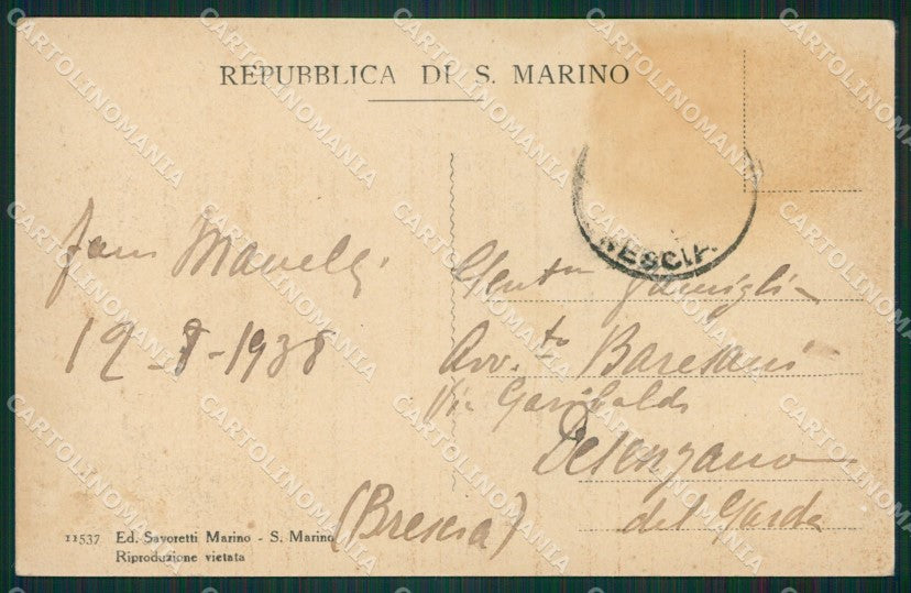 San Marino Monte Titano cartolina MQ5454 – retro