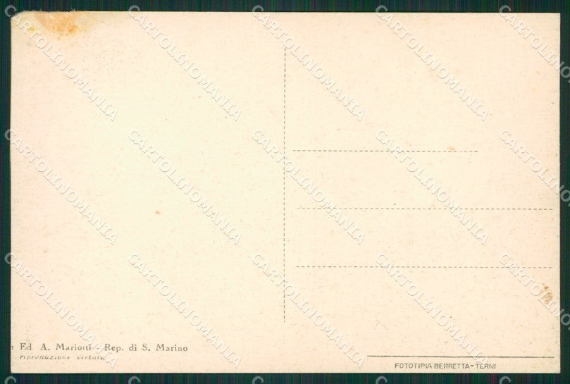 San Marino RIFILATA MACCHIA cartolina MQ5458 – retro