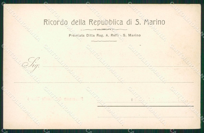 San Marino Monte Titano cartolina MQ5459 – retro