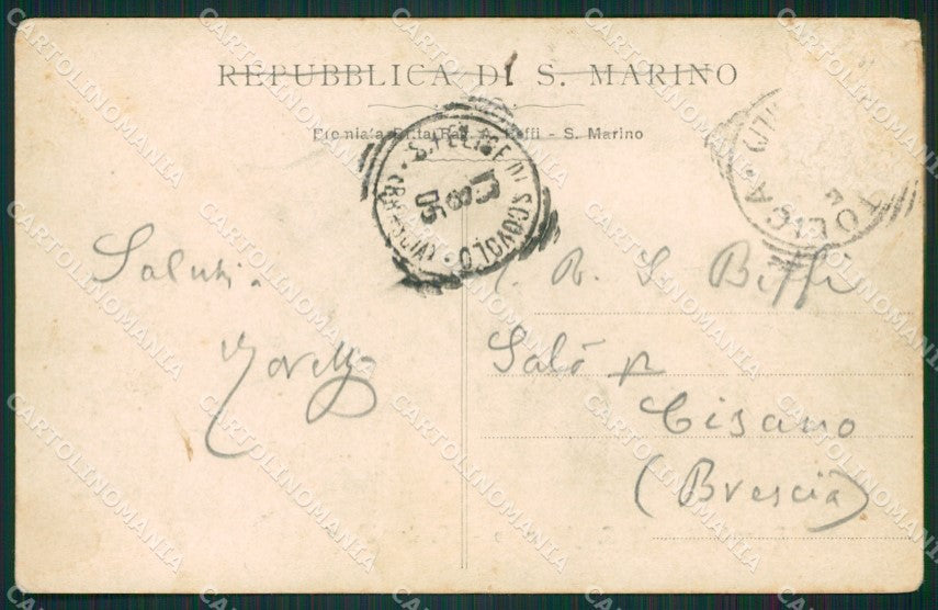 San Marino Alterocca ? ABRASA PIEGHINE cartolina MQ5462 – retro