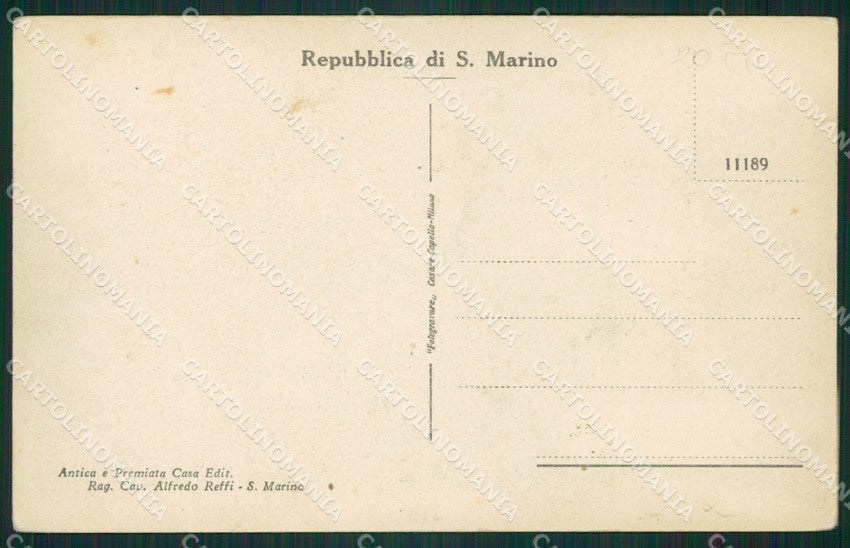 San Marino PIEGA cartolina MQ5464 – retro