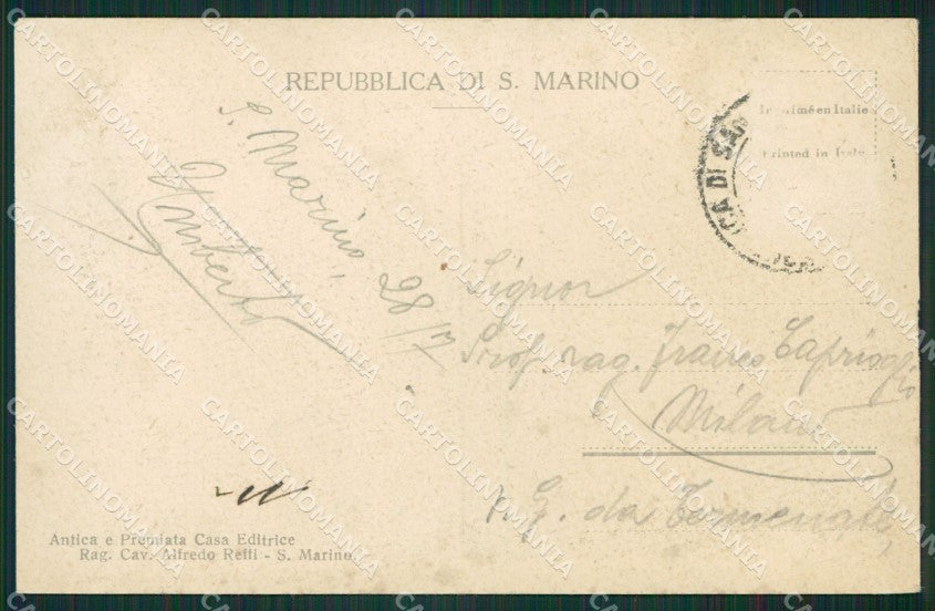 San Marino PIEGHINE cartolina MQ5473 – retro