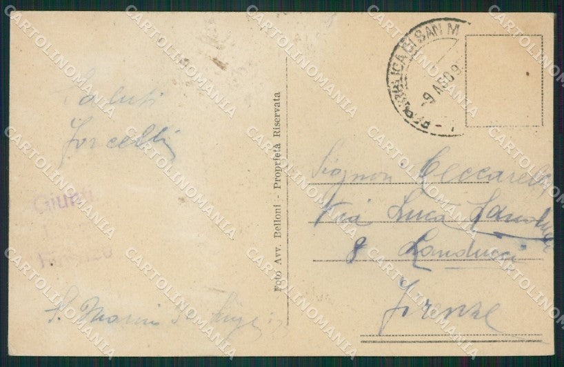 San Marino PIEGHE cartolina MQ5474 – retro