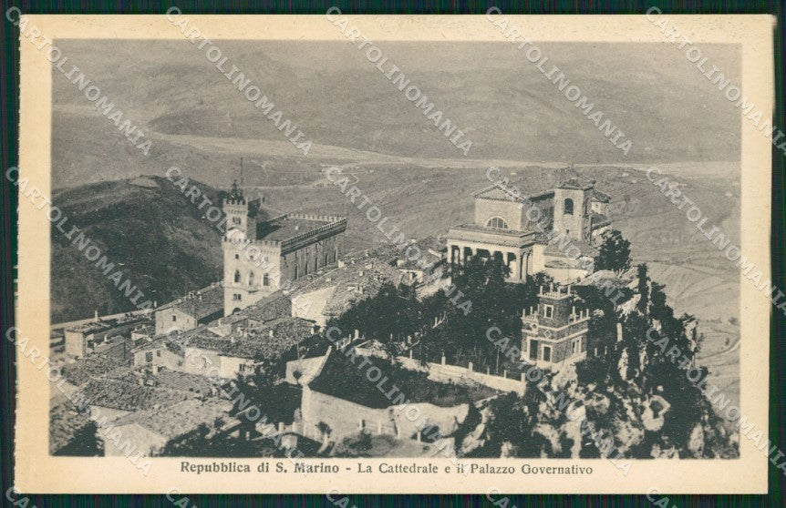 San Marino Cattedrale Palazzo del Governo cartolina MQ5479 – fronte