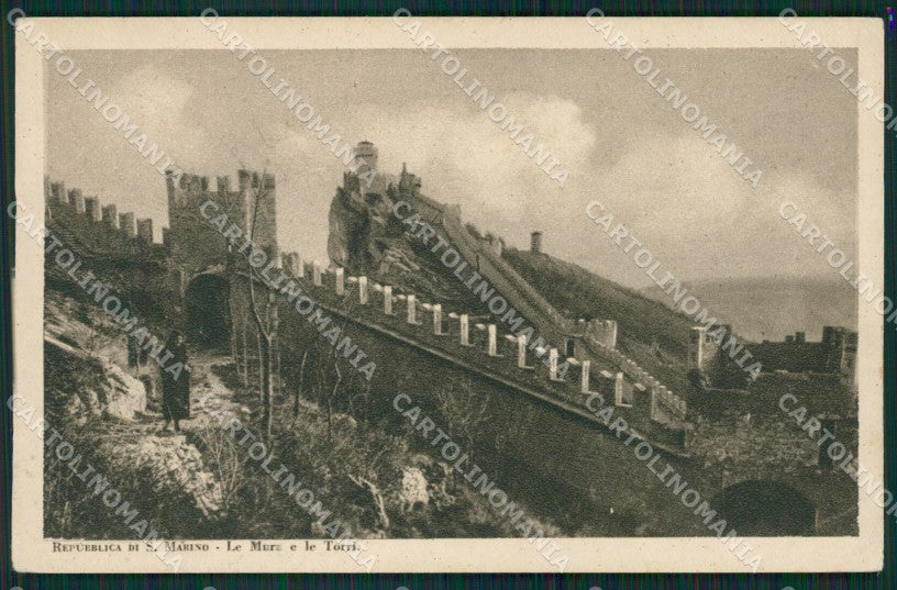 San Marino Mura Castellana cartolina MQ5480 – fronte
