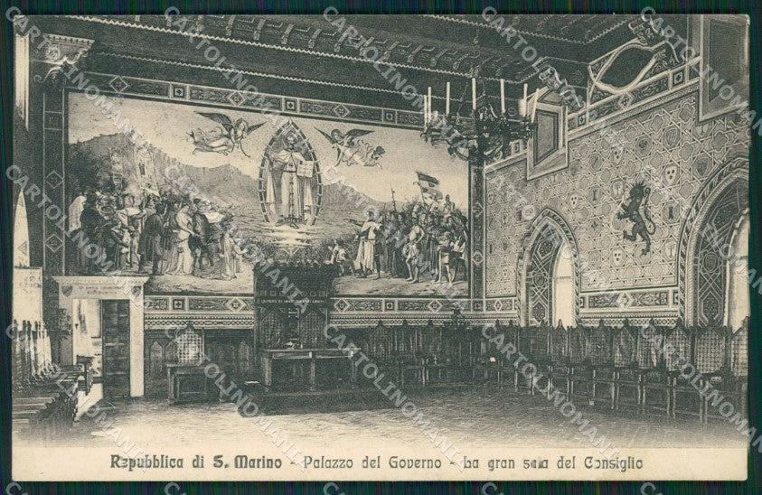 San Marino Palazzo del Governo cartolina MQ5497 – fronte