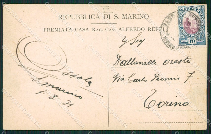 San Marino Palazzo del Principe cartolina MQ5514 – retro