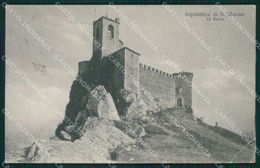 San Marino PIEGA ABRASA cartolina MQ5517 – fronte