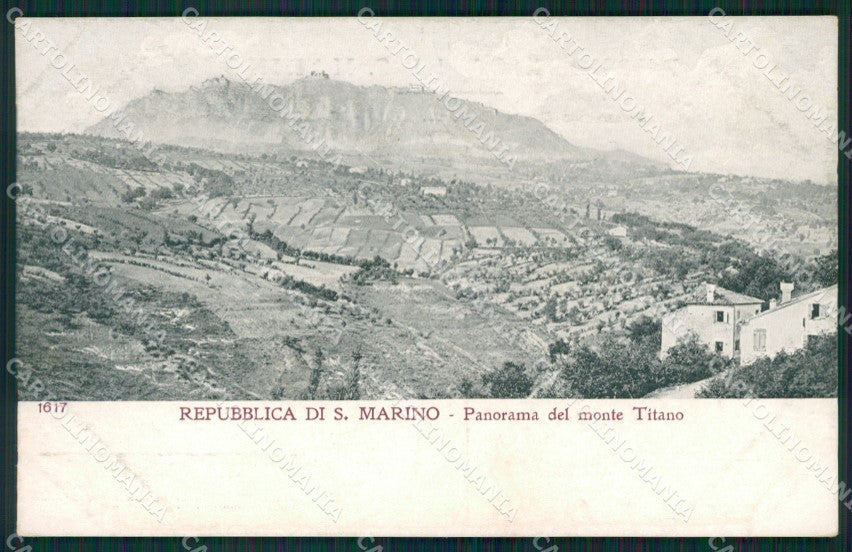 San Marino Monte Titano Alterocca 1617 ? cartolina MQ5526 – fronte