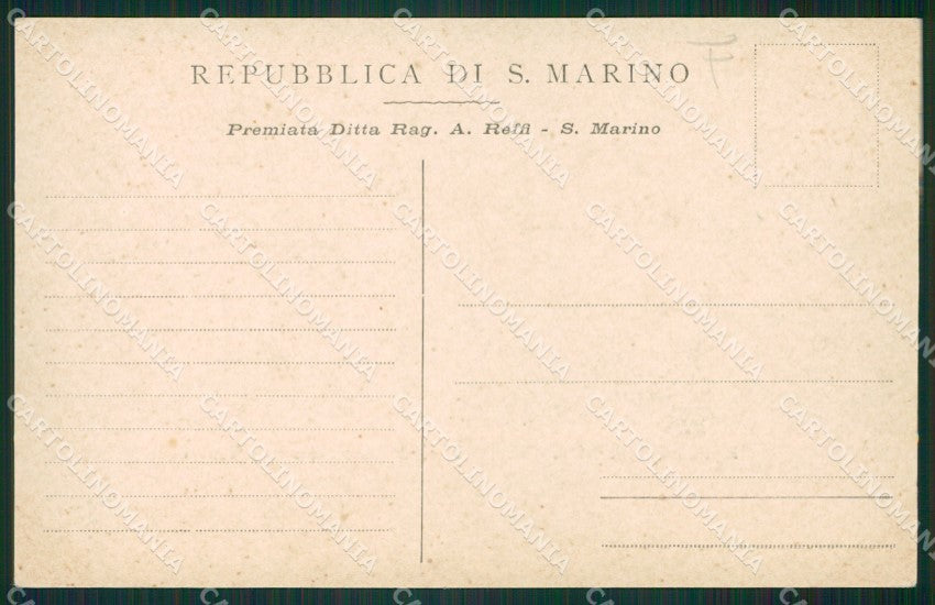 San Marino Monte Titano Alterocca 1617 ? cartolina MQ5526 – retro