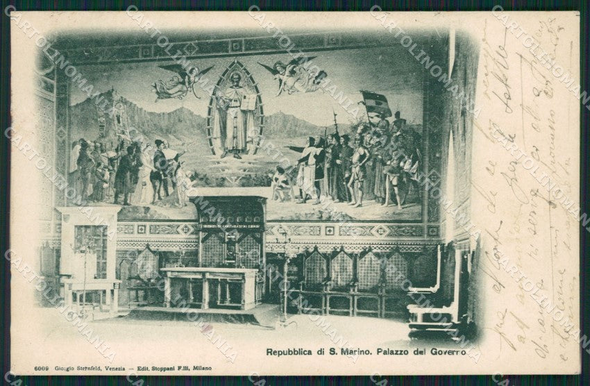 San Marino Palazzo del Governo cartolina MQ5530 – fronte