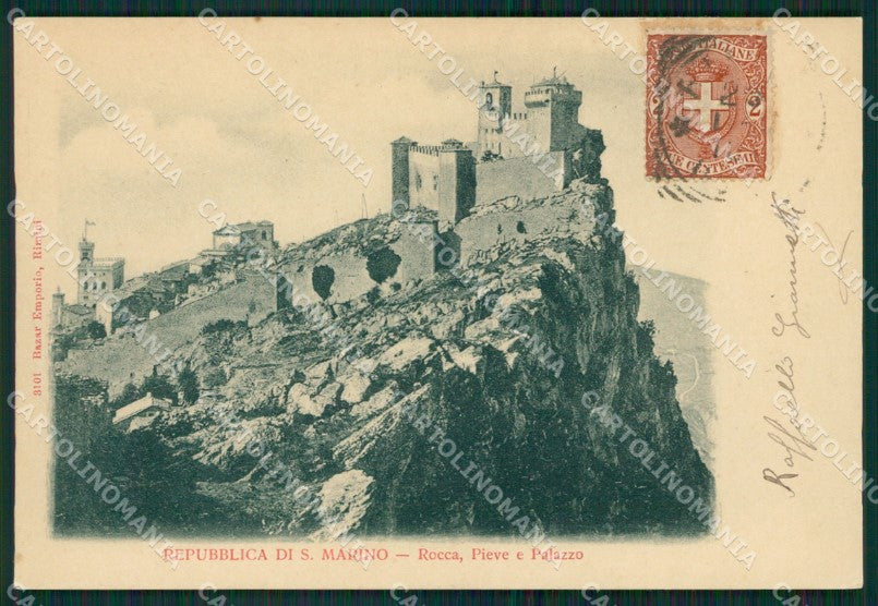 San Marino RIFILATA cartolina MQ5532 – fronte