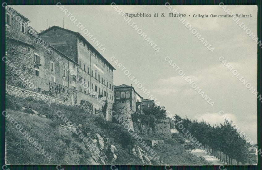 San Marino Collegio Governativo Belluzzi ABRASA cartolina MQ5533 – fronte