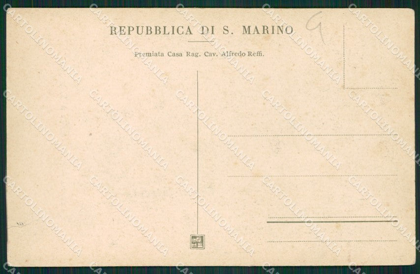San Marino Mappa STRAPPO cartolina MQ5551 – retro