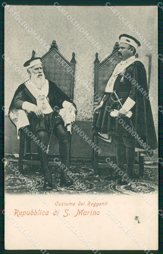 San Marino Costumi Capitani Reggenti PIEGA cartolina MQ5562 – fronte