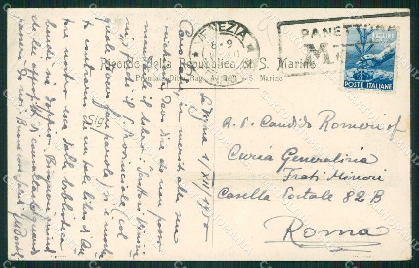 San Marino Costumi Capitani Reggenti PIEGA cartolina MQ5562 – retro