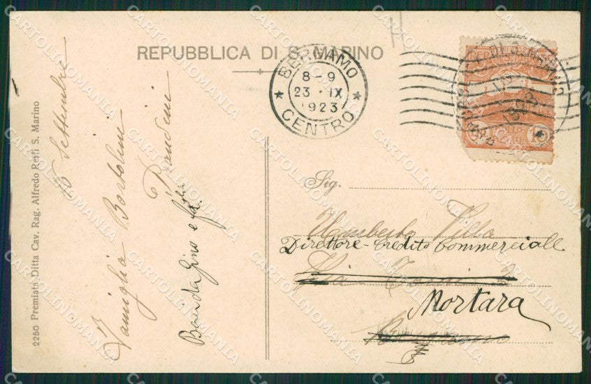 San Marino cartolina MQ5566 – retro