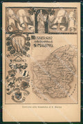 San Marino Mappa cartolina MQ5571 – fronte