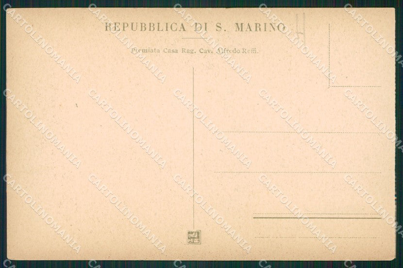 San Marino Mappa cartolina MQ5571 – retro