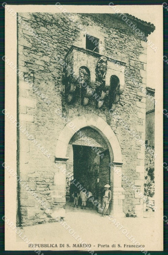 San Marino Porta San Francesco cartolina MQ5572 – fronte