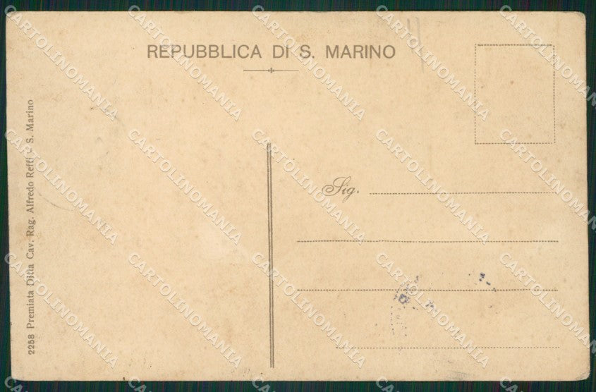 San Marino Convento Capuccini cartolina MQ5575 – retro