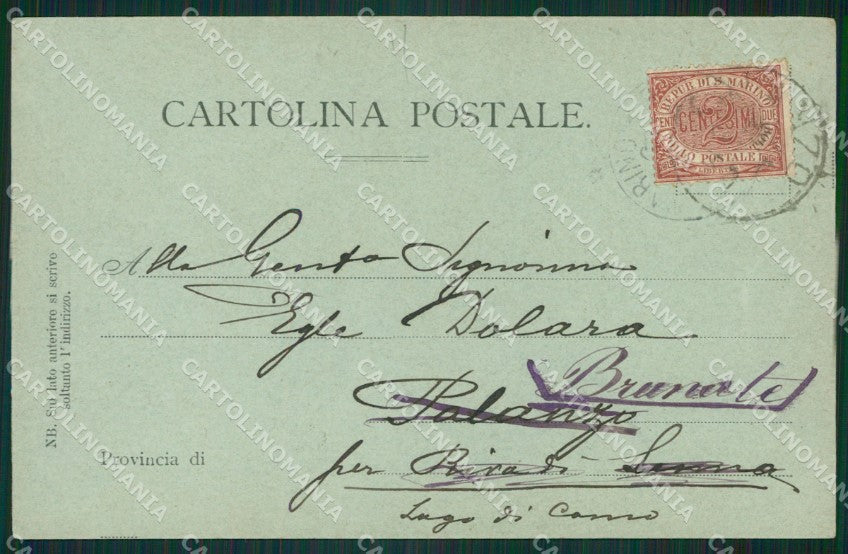 San Marino Chiaro di Luna cartolina MQ5578 – retro