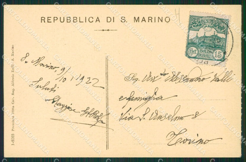 San Marino Porta San Francesco cartolina MQ5579 – retro