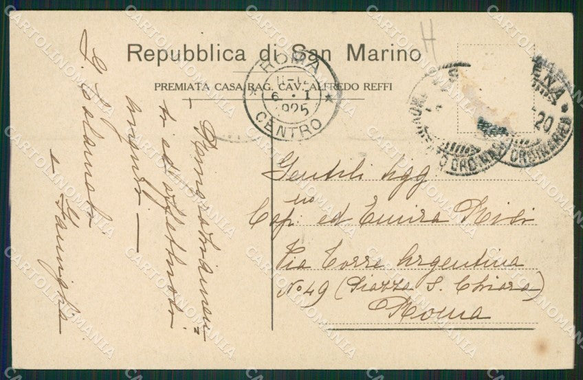 San Marino Guardia di Rocca cartolina MQ5586 – retro