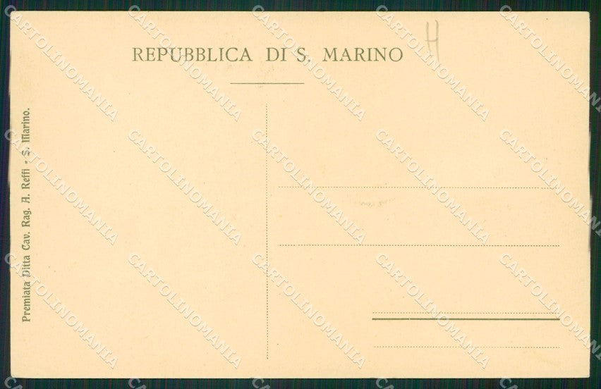 San Marino Divise degli Ufficiali cartolina MQ5587 – retro